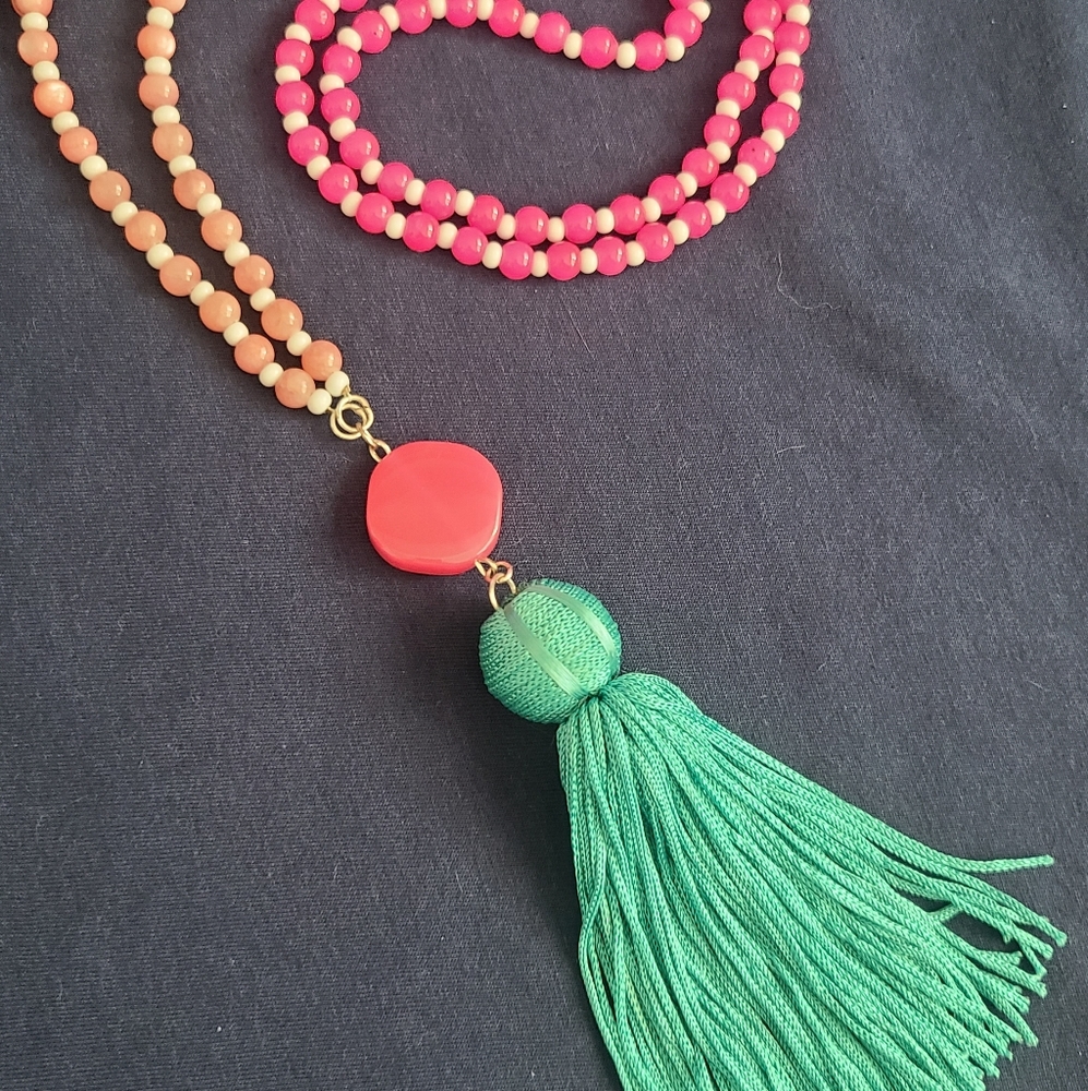 Beaded Tassel necklace